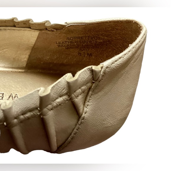 Nine West Leather Flats Beige Mt Dusk Pear Soprettyo Size 8.5 Shoes - Picture 7 of 13